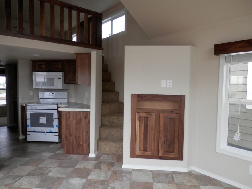 Champion Athens APH-509 Loft (Pine Creek) - Living Room Stairs