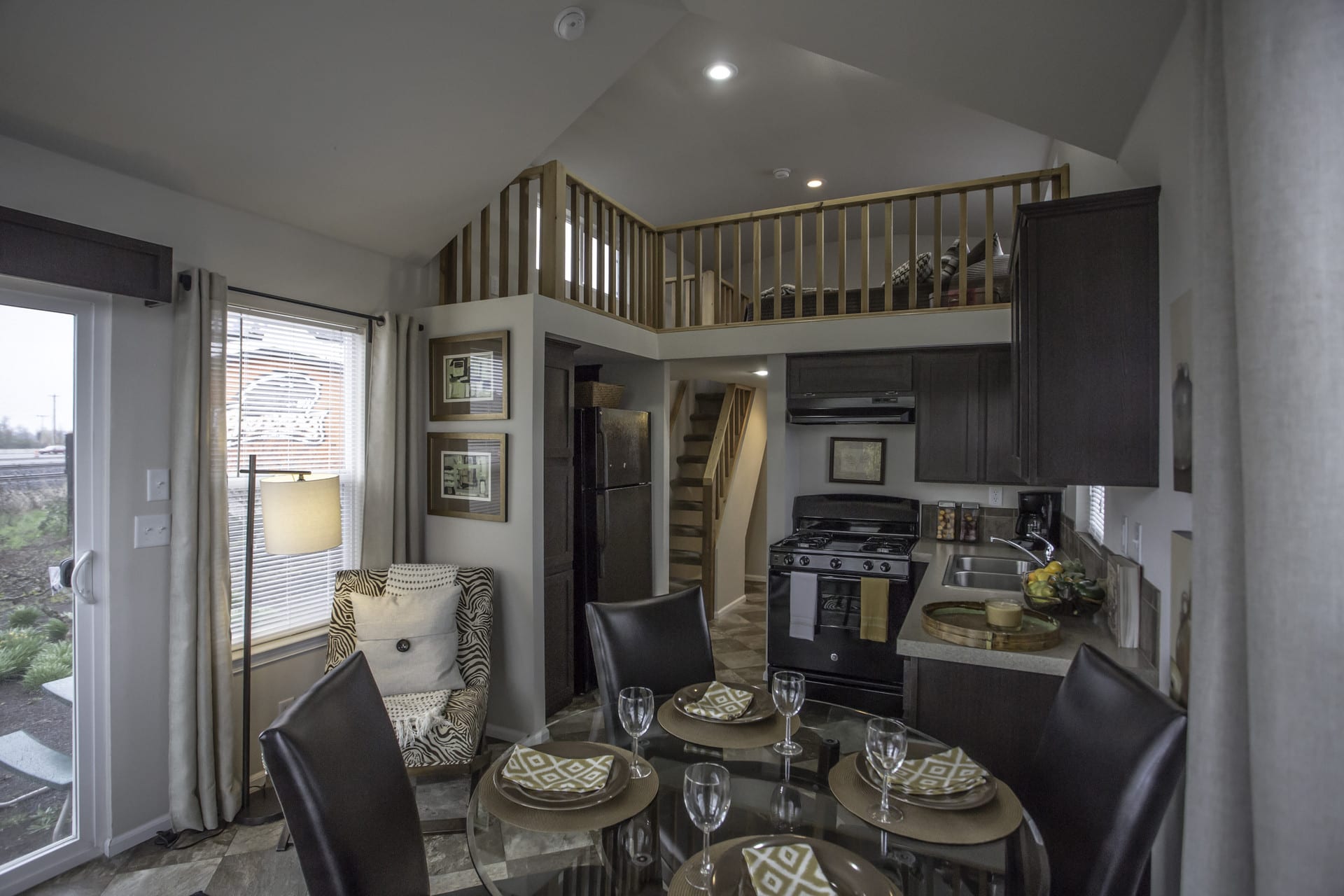 Palm Harbor - Alpine Vista - Display Model - Dining to Kitchen with Loft