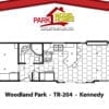 Woodland Park Model Timber Ridge Kennedy (TR-204) - Floor Plan