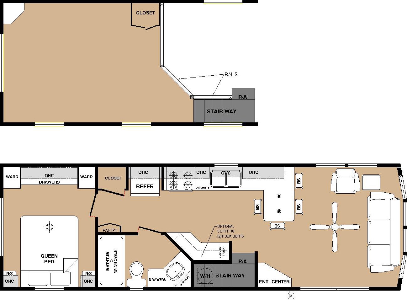 Park Model Homes forrest river #2 Floor Plan